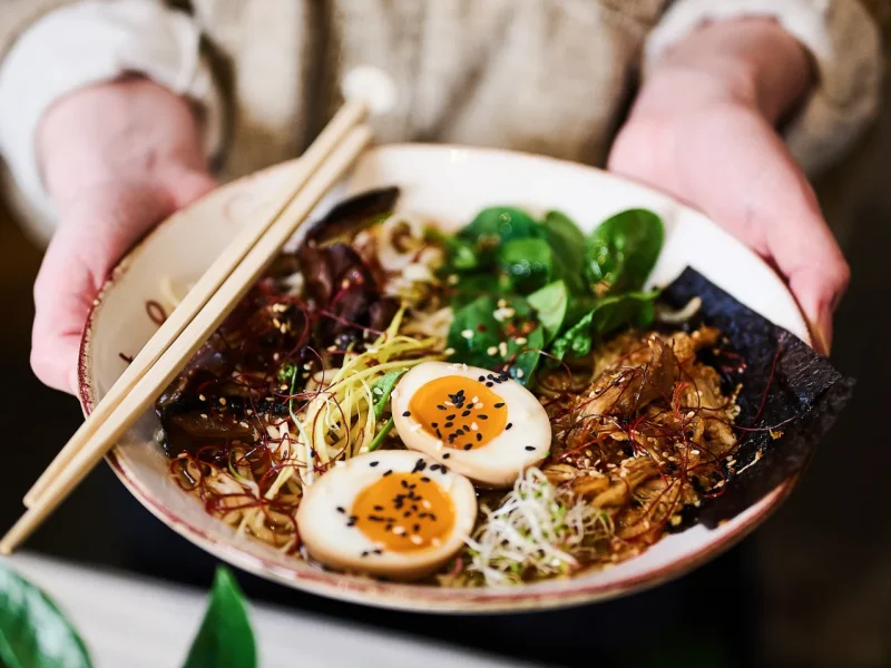 Bol ramen oeufs mollets