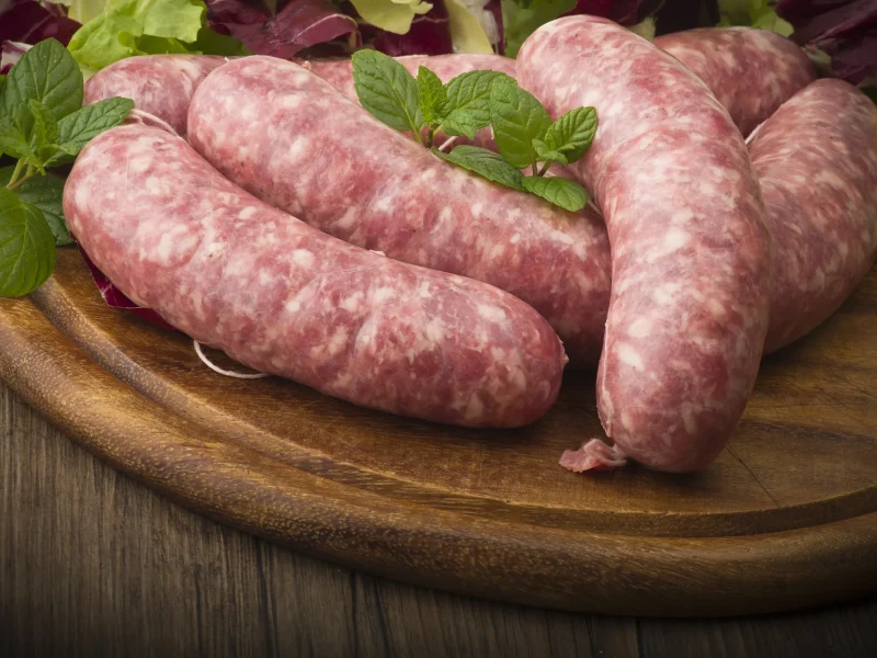Saucisses porc fermier fraiches
