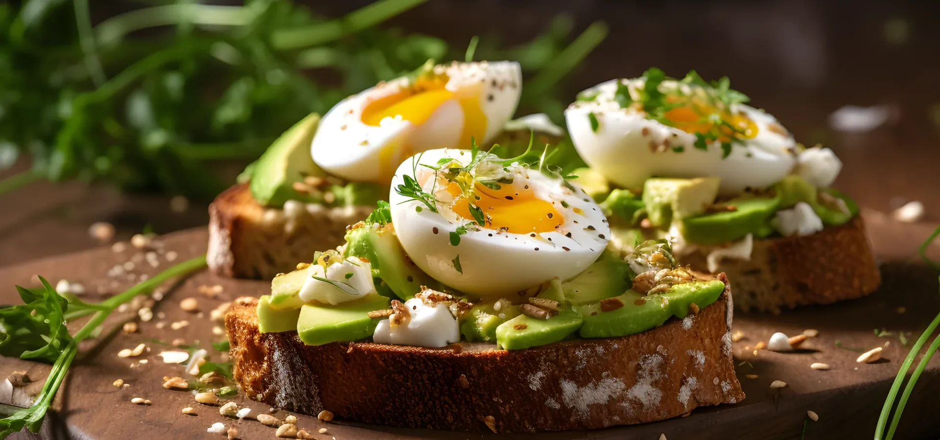 Tartines oeufs durs avocat