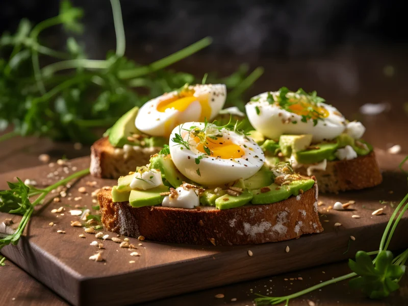 Tartines oeufs durs avocat